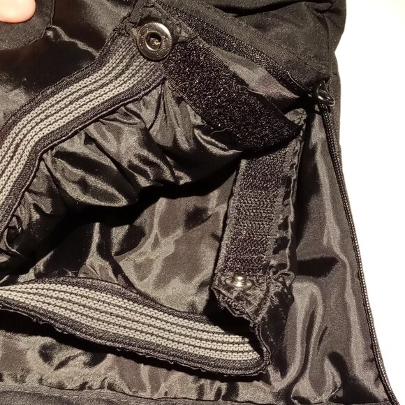 Athletech Snow Ski Bibs Youth Medium (8) Black Poly Boy/Girl Zip Pockets NWOT - Picture 7 of 13